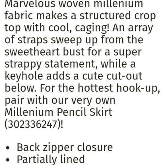 ❌Mauve L Strappy Millenium Crop Top - Picture 4 of 8