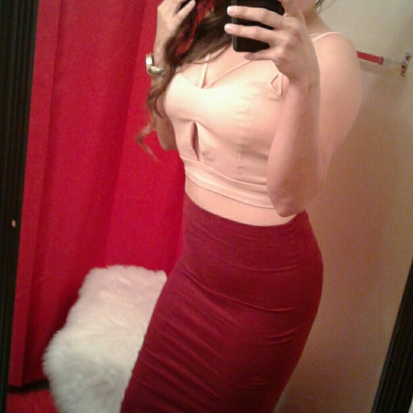 ❌Mauve L Strappy Millenium Crop Top - Picture 6 of 8