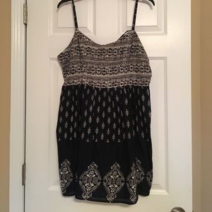 Blue and white cotton dress - XL