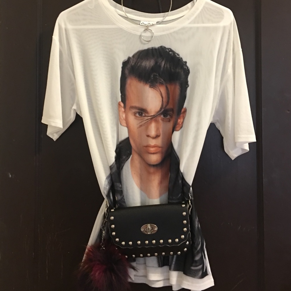 Cry baby mesh shirt Forever21