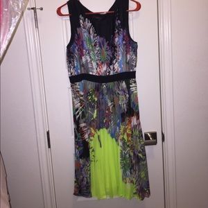 bcbg accordion style dress