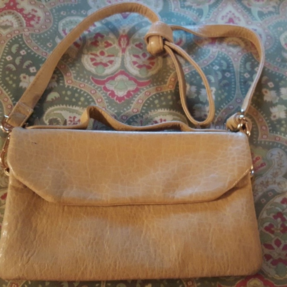 Nila Anthony tan handbag shoulder bag purse