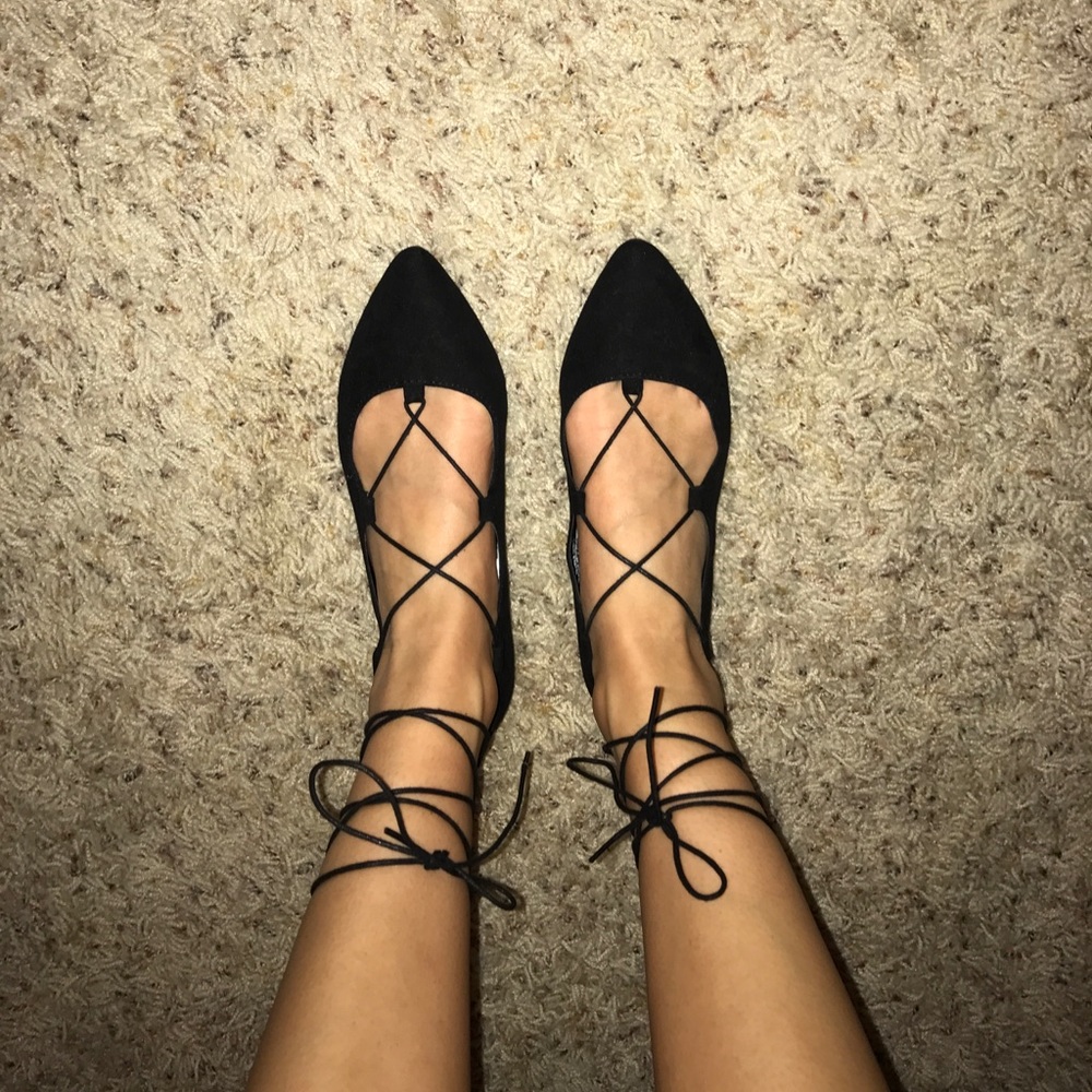 lace up flats