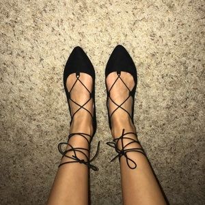 lace up flats