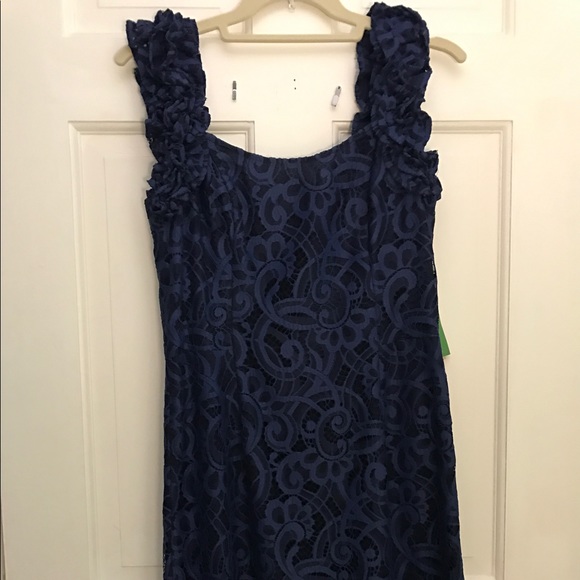 Lilly Pulitzer Mara Dress in Bright Navy - Picture 3 of 4