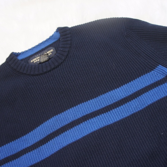 Abercrombie & Fitch sweater navy blue Large - Picture 3 of 6
