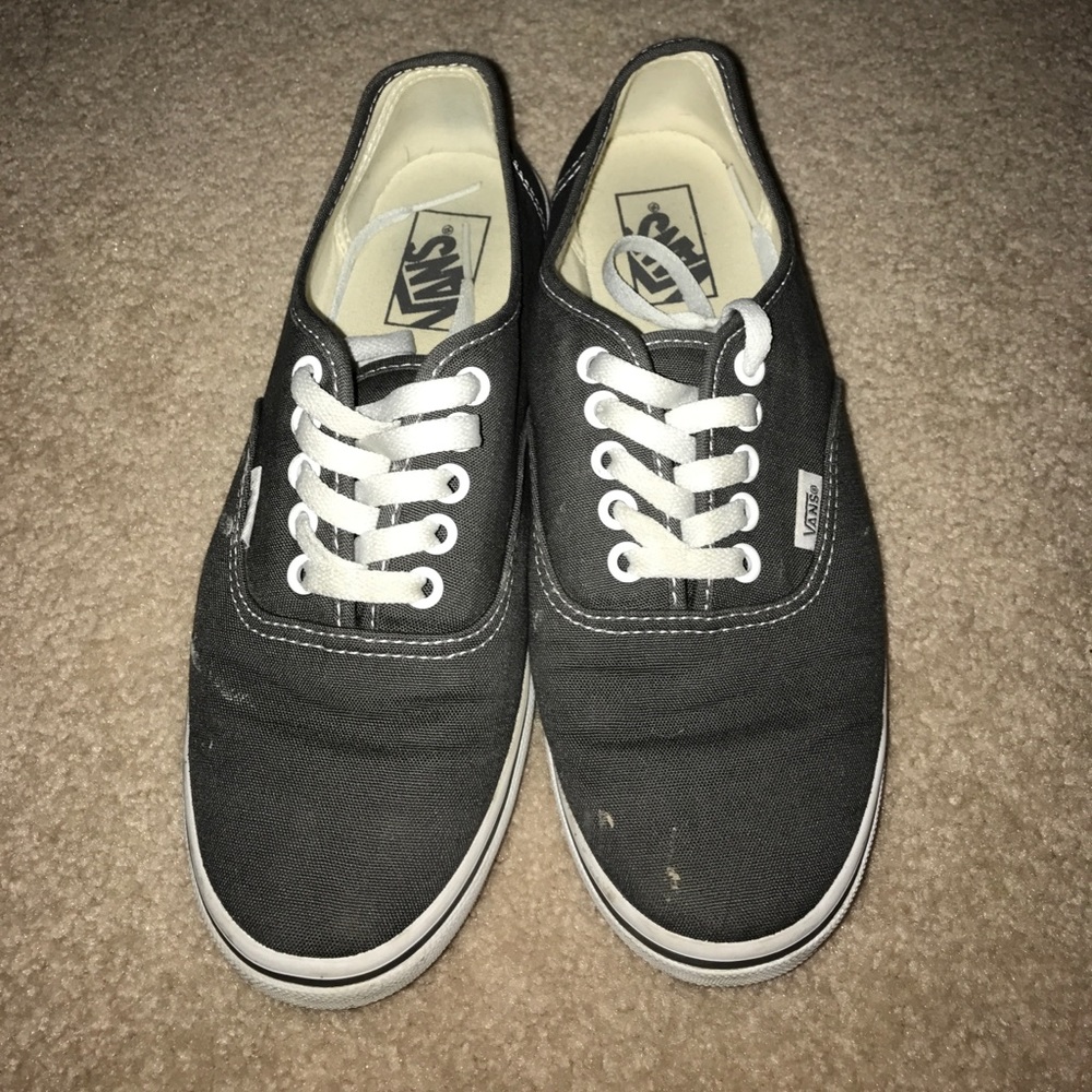 GREY VANS NEVER BEEN WORN
