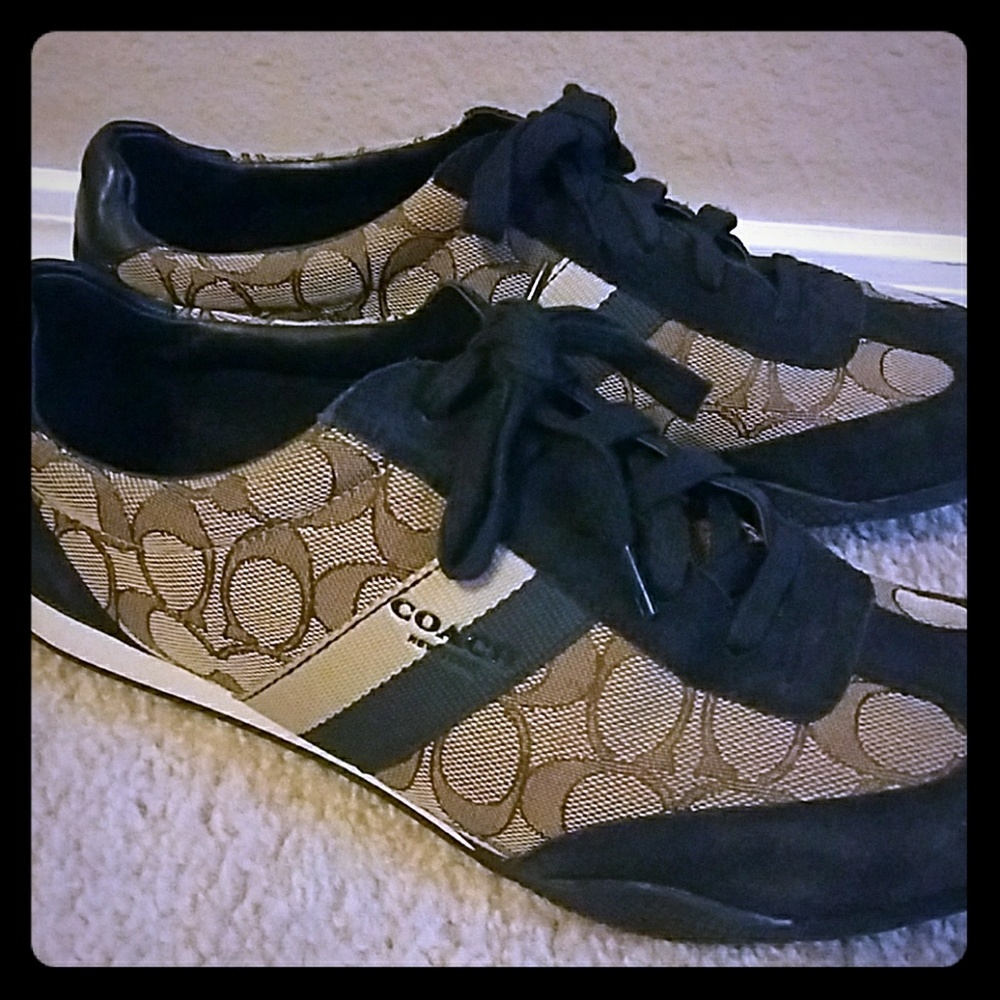Coach shoes (NAVY w/brown)