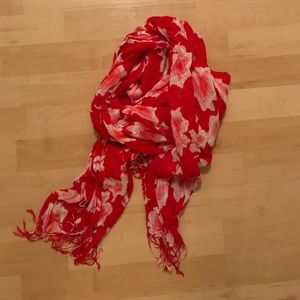 Red and pink scarf