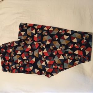 LulaRoe TC Leggings Navy Geo Print