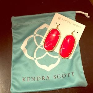 Kendra Scott Danielle Earrings in Bright Red