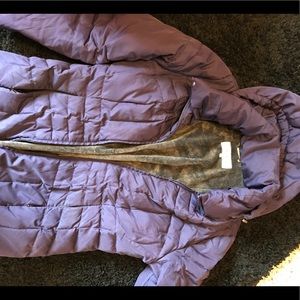 Calvin Klein purple puffer winter coat