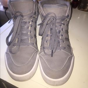 Light grey adidas neo high top