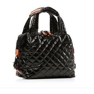 MZ Wallace Small Sutton Satchel Patent Black