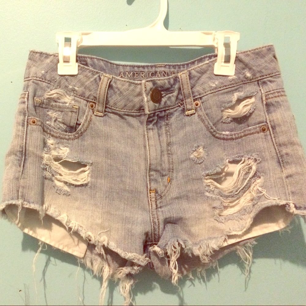 American eagle jean shorts size 0