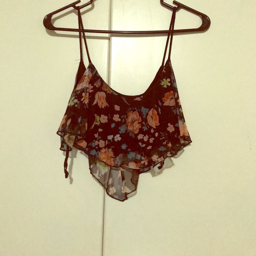 Flirty Floral Crop Tank