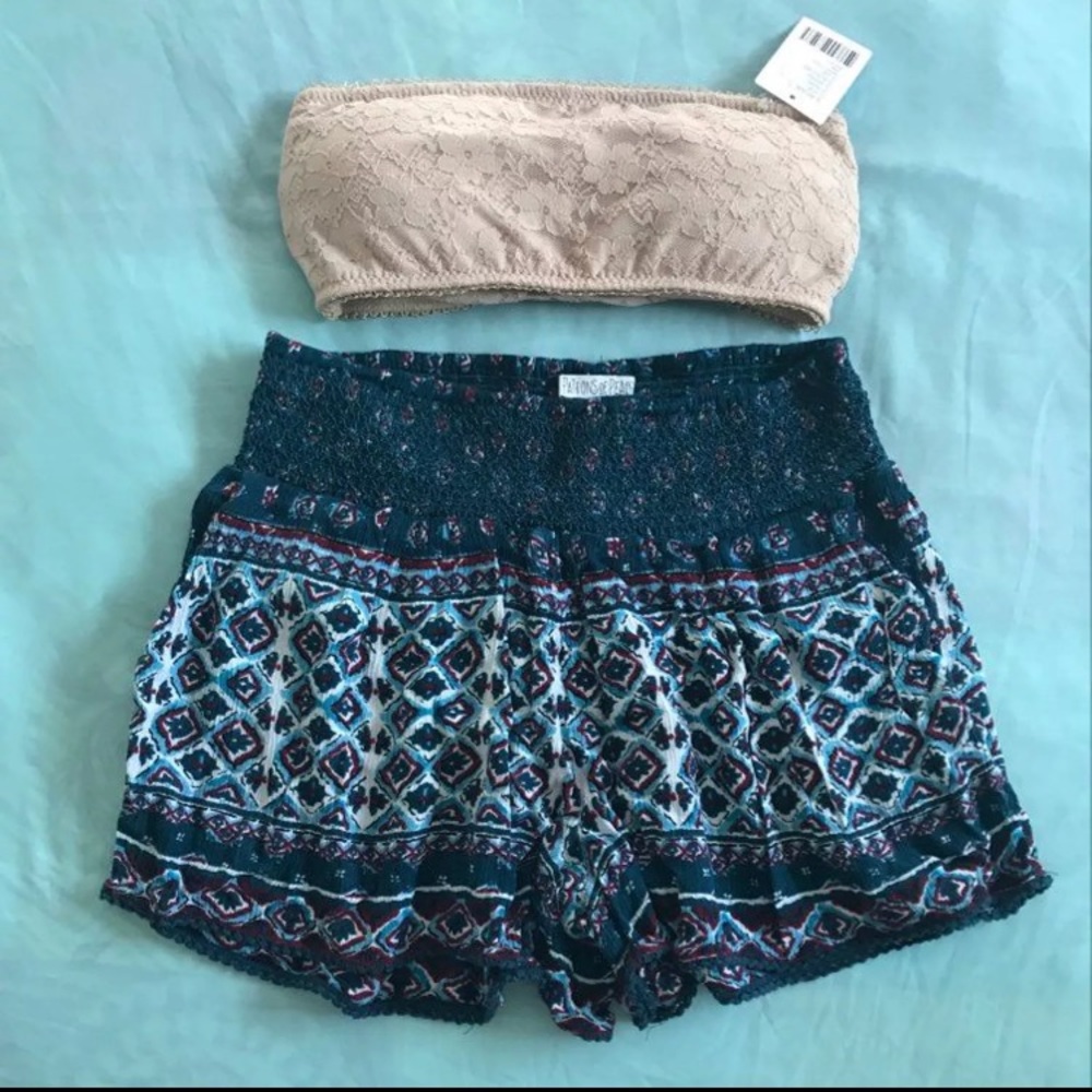 Lace bralette and flowy shorts BUNDLE