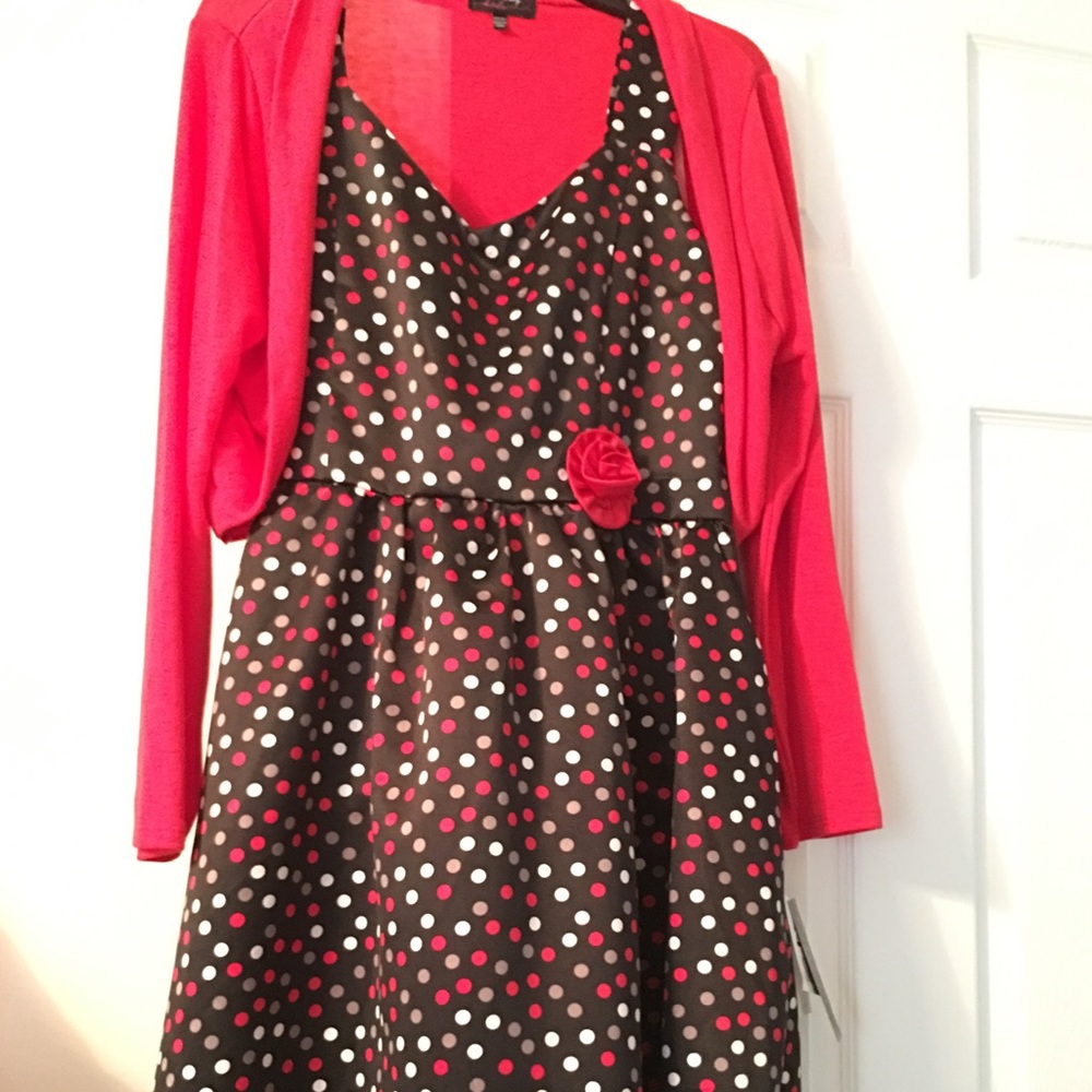 Girls Plus Size Two Piece Dress Set NWT