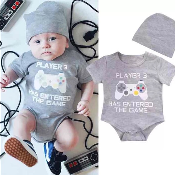 player 3 baby onesie