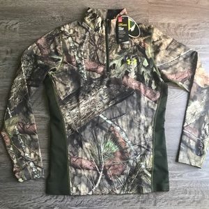 ⚡️NWT⚡️Under Armour Mossy Oak half zipper jacket.