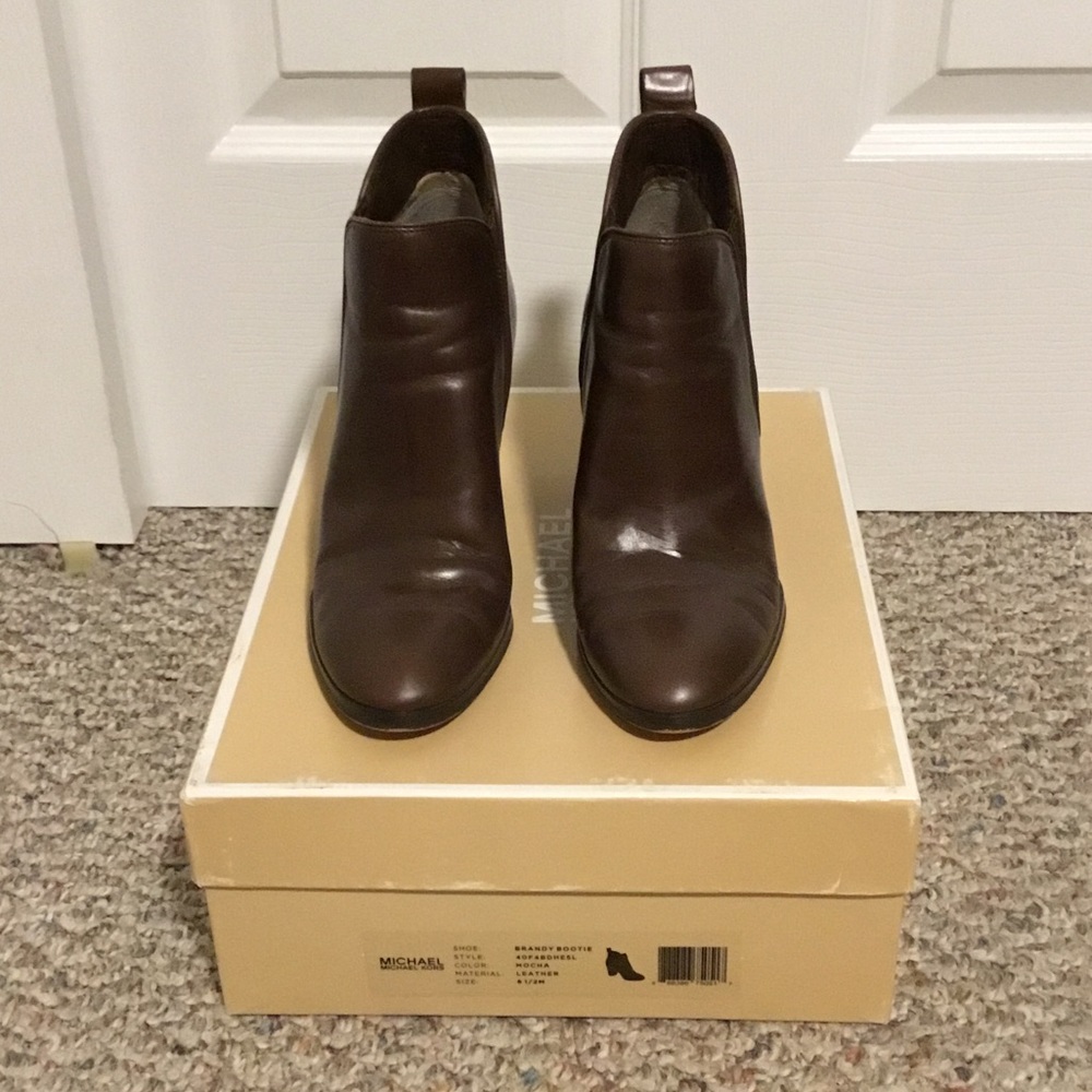 Michael Kors - Mocha Brown Leather Bootie