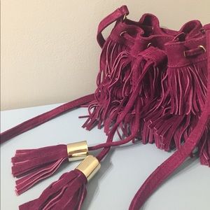 Fringe Plum Purse