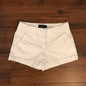 Jcrew white chino shorts size O