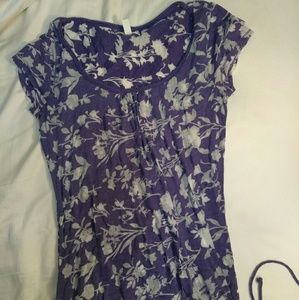 Aeropostale purple floral shirt