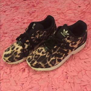 Adidas Cheetah/Leopard Print Torsion Athletic Shoe