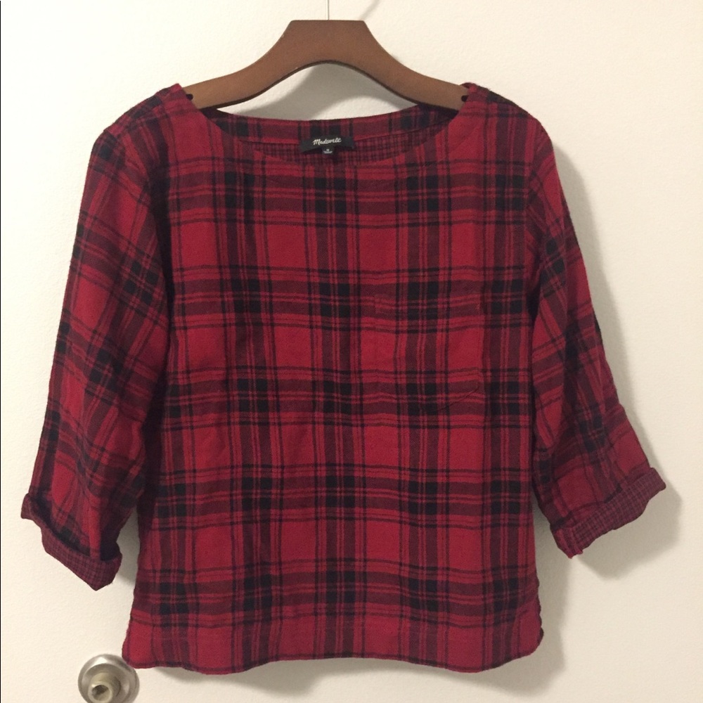 Plaid Madewell Blouse