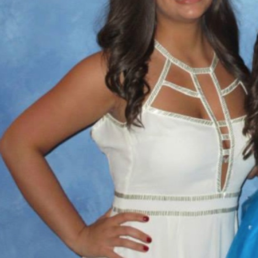 White cocktail dress