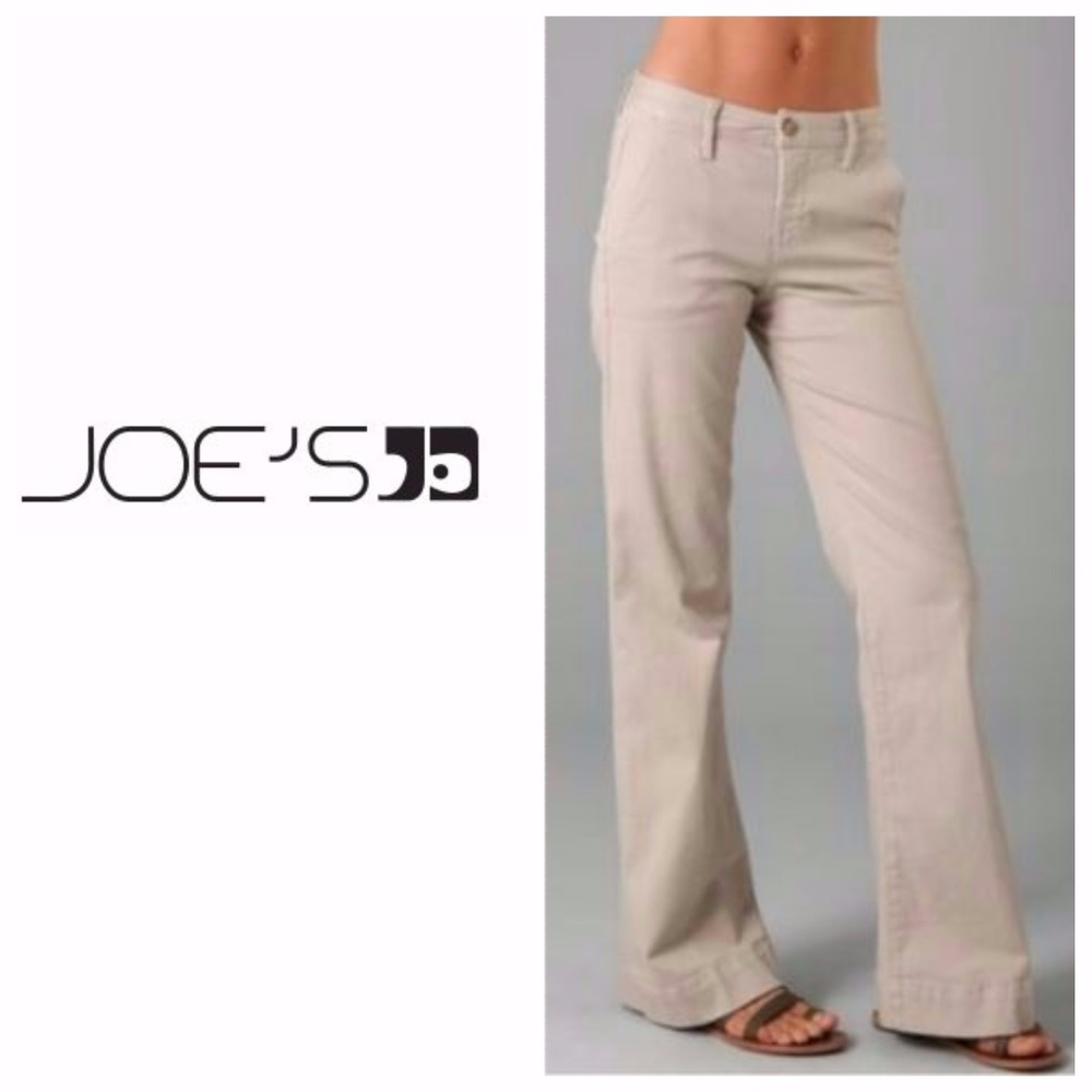 Joe's Jeans Flare Leg Khaki Trousers Made in USA