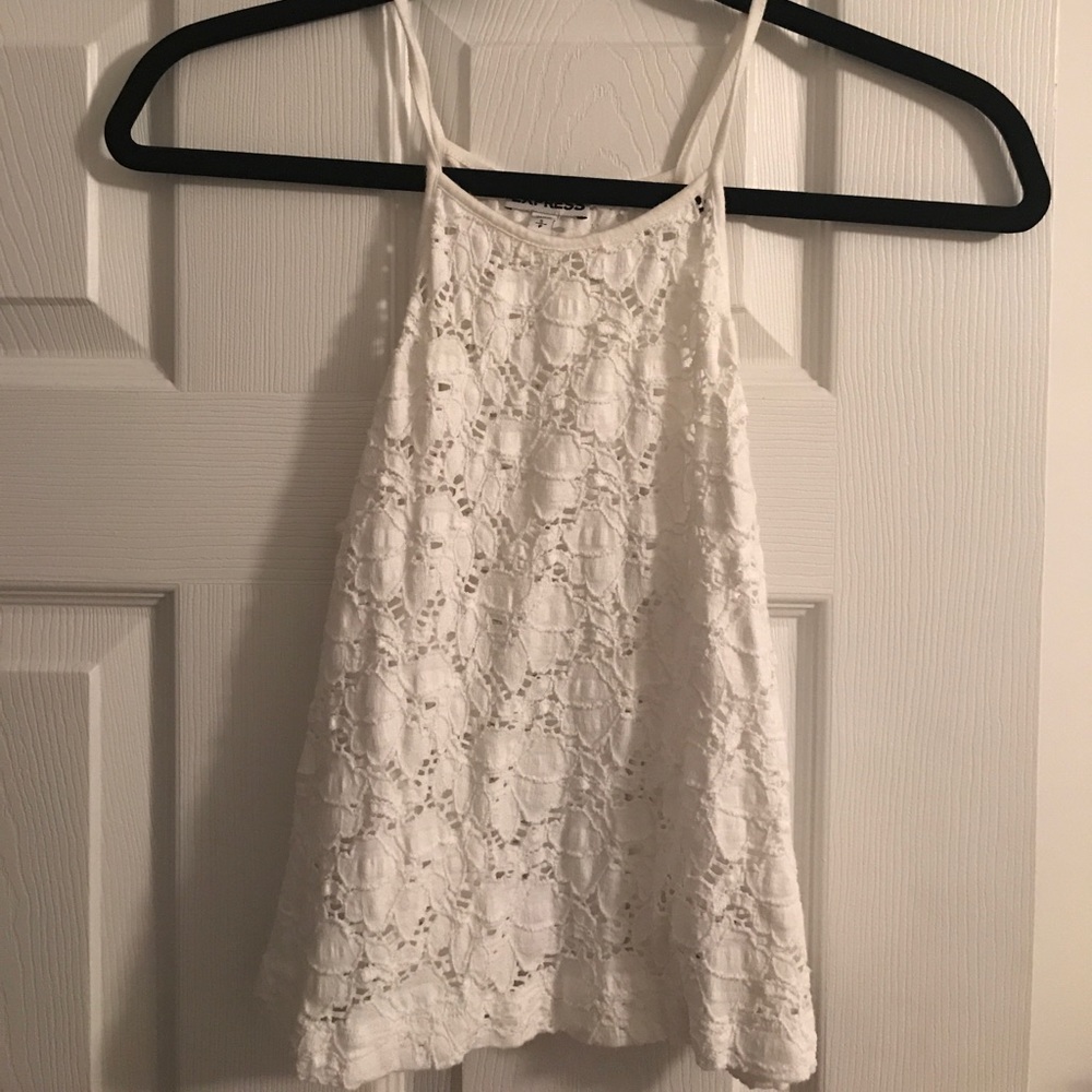 White floral pattern top