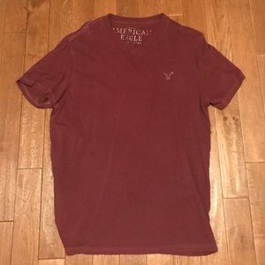 Maroon American Eagle V-neck