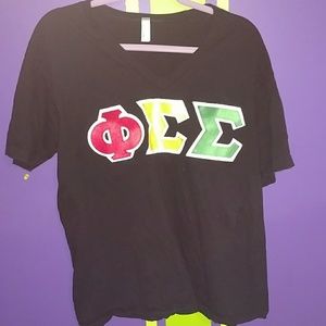 Phi sigma sigma raised letters