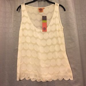 NWT Tory Burch Ivory Meranda Shell Top