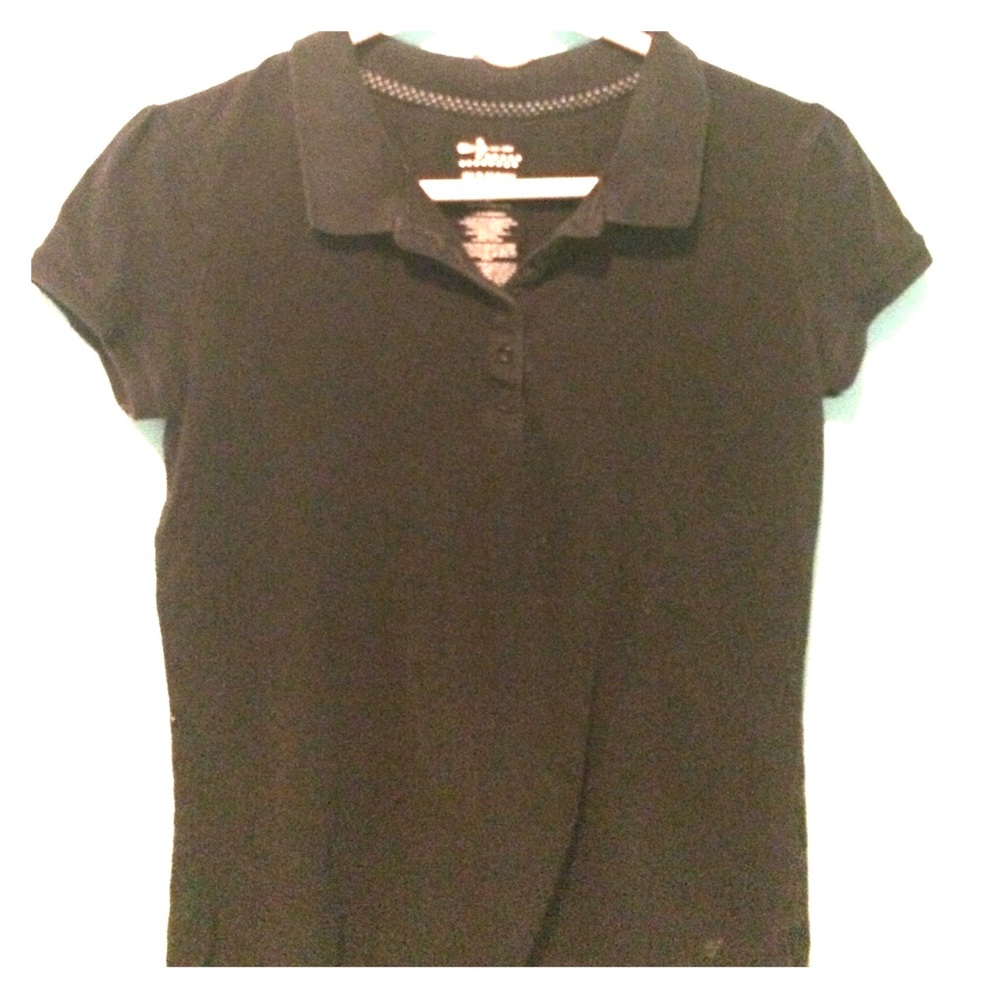 Black old navy girls polo shirt