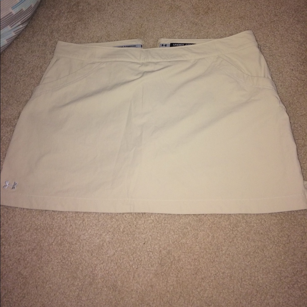 Khaki quick dry skort