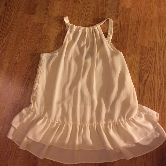 🌹3/$20 Xhilaration crochet lace peplum tank top - Picture 3 of 4