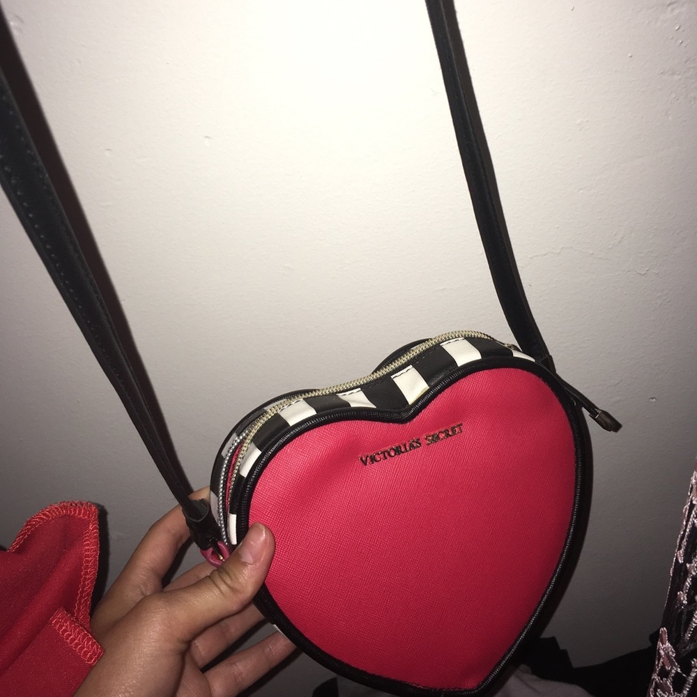 Victoria Secret heart shaped handbag