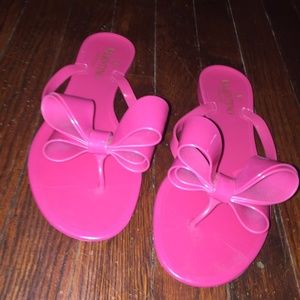 Authentic Italian Valentino Pink Bow size 6
