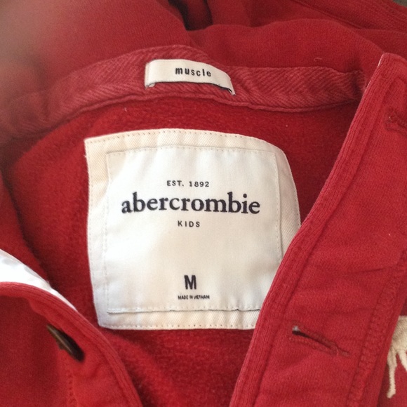 Abercrombie boys red sweat  jacket - Picture 4 of 4