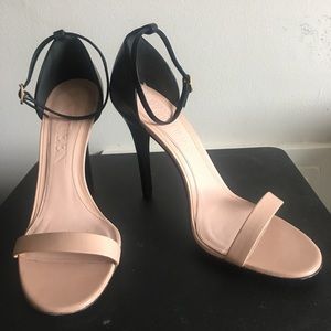 Alexander McQueen Pelle Cuoio Nude Pink Black 37 7