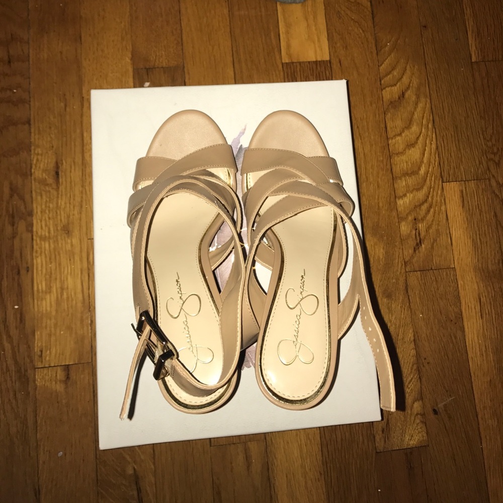 Jessica Simpson Jamallo Sandal Wedges.