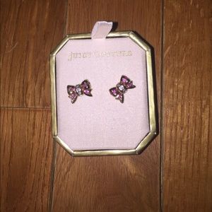 Juicy Couture bow earings