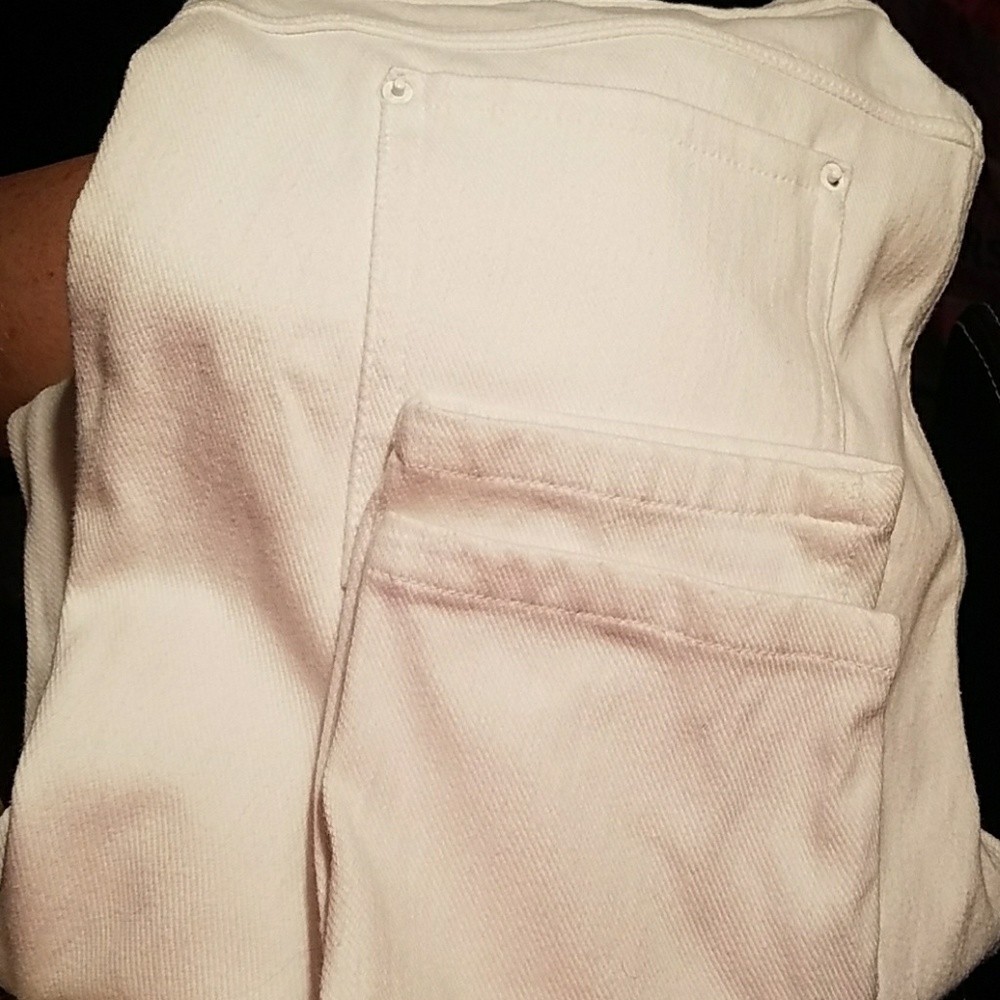 White jeggings xl