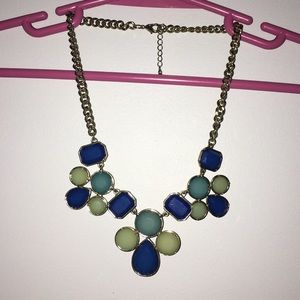 Blue and Mint Statement Necklace
