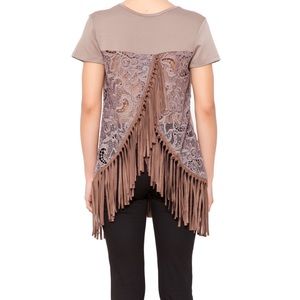 Judith March Fringe Top