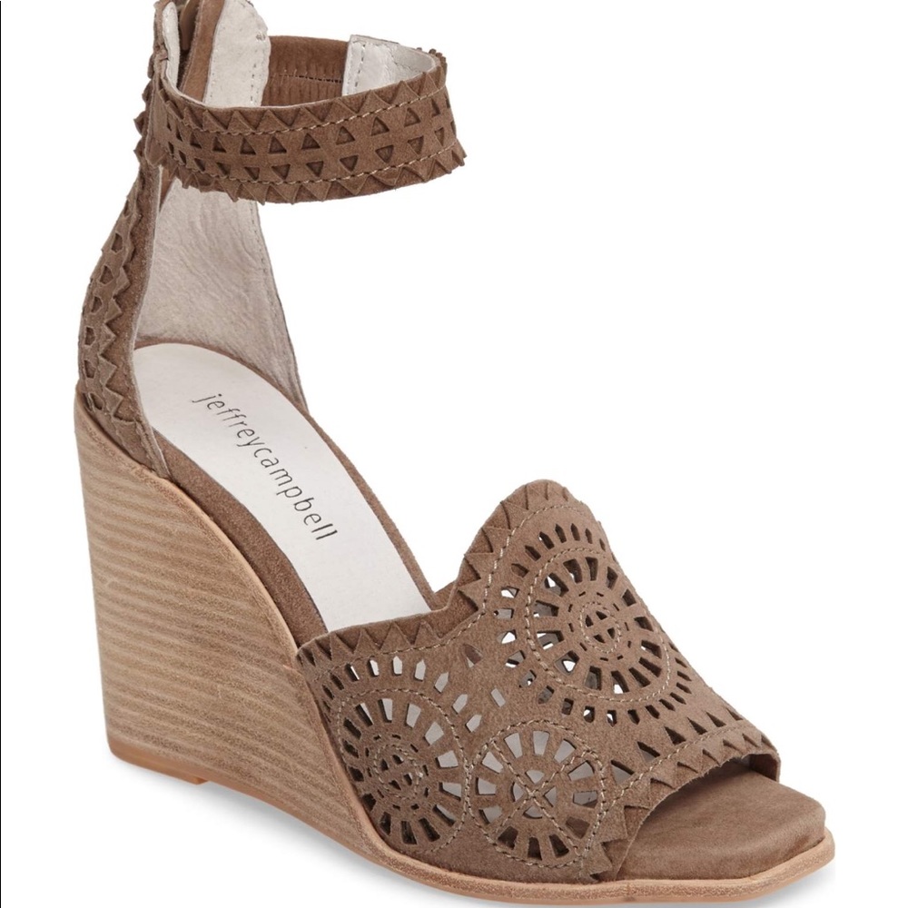 Jeffrey Campbell Del Sol Wedges with Perforation