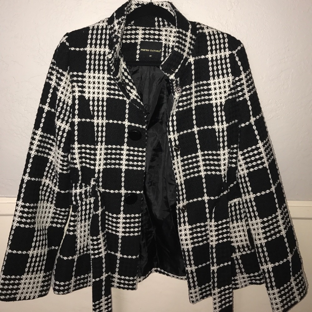 Black and white jacket
